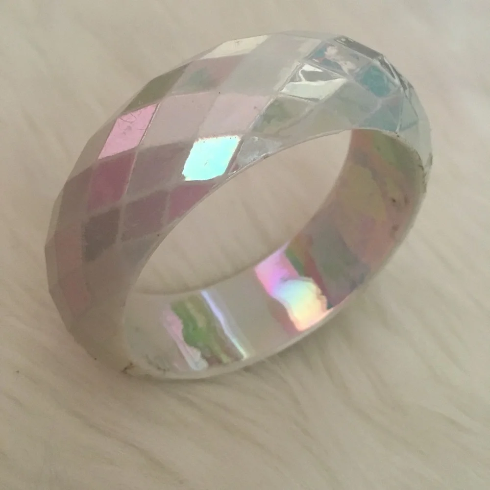 Pearlescent Cuff Bangle Bracelet